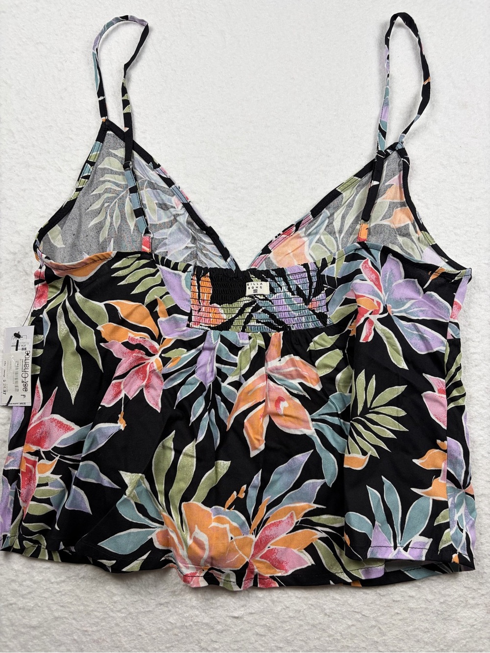 Billabong | Black Floral Carefree Camisole XL - Picture 3 of 8